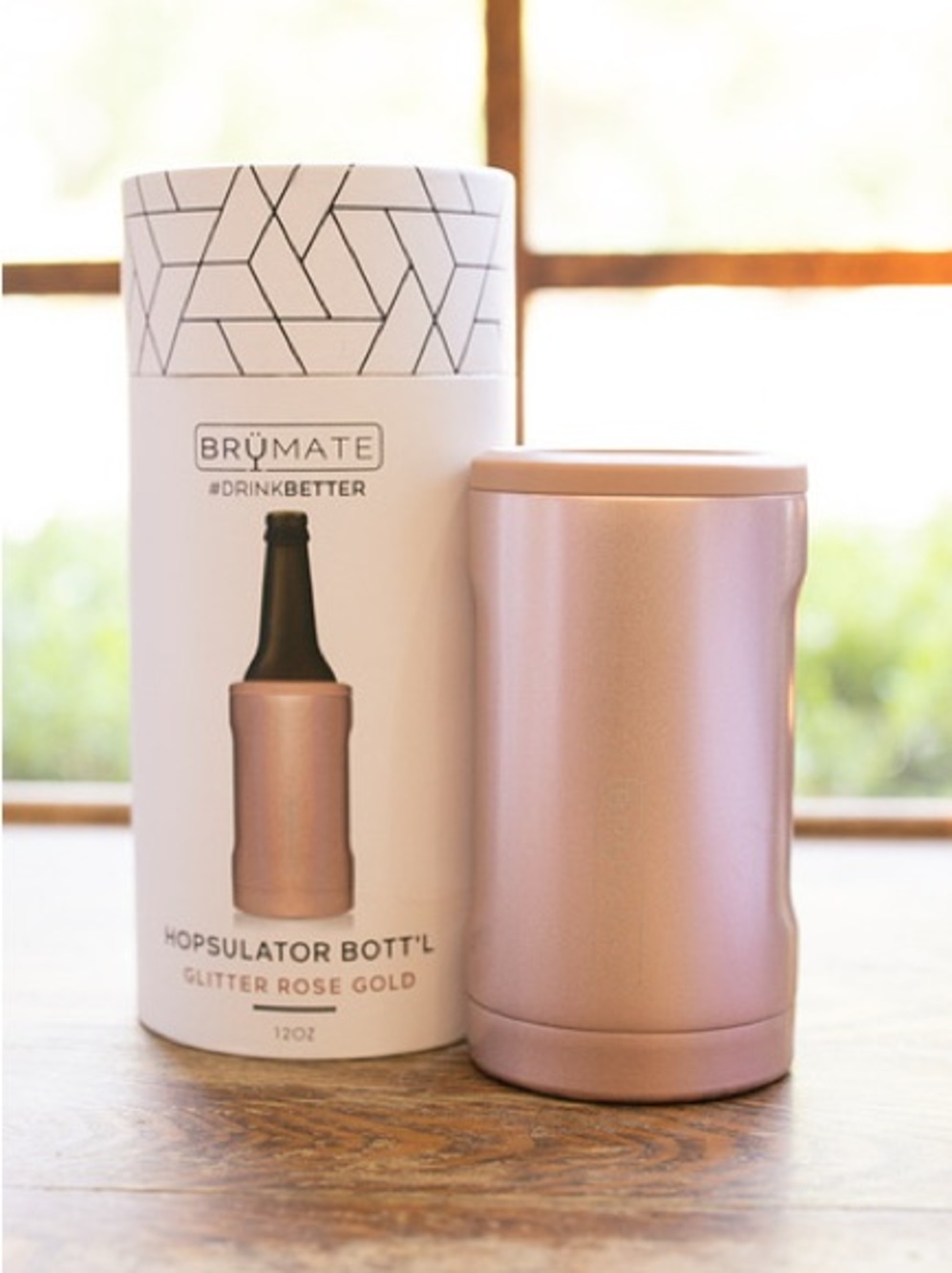 BrüMate Hopsulator Bott'l in Glitter Rose Gold
